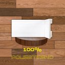 Ver imagem 2 de Kit Rodapé Poliestireno Frisado 2,4m 10cm Branco Px 5184 (45 Barras/2 Colas/ 2 Fixadores)