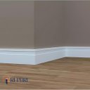 Ver imagem 5 de Kit Rodapé Poliestireno Frisado 2,4m 10cm Branco Px 5184 (45 Barras/2 Colas/ 2 Fixadores)