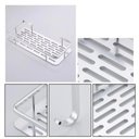 Ver imagem 3 de Suporte Organizador Prateleira Dupla Banheiro Porta Shampoo Sabonete Liquido Box Banheiro Chuveiro a