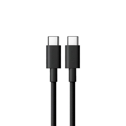 Cabo USB C para USB C Xiaomi Trançado Carregamento Ultrarrápido Ate 120W 6A Pd 3.0 Preto 200cm