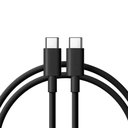 Ver imagem 2 de Cabo USB C para USB C Xiaomi Trançado Carregamento Ultrarrápido Ate 120W 6A Pd 3.0 Preto 200cm