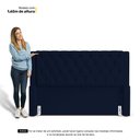 Ver imagem 6 de Cabeceira Atena para Cama Box Queen Size 160cm Capitonê com Frame Suede Azul Marinho - Desk Design