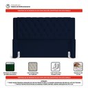 Ver imagem 5 de Cabeceira Atena para Cama Box Queen Size 160cm Capitonê com Frame Suede Azul Marinho - Desk Design