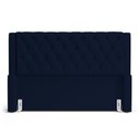 Ver imagem 3 de Cabeceira Atena para Cama Box Queen Size 160cm Capitonê com Frame Suede Azul Marinho - Desk Design