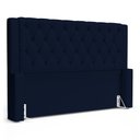 Ver imagem 1 de Cabeceira Atena para Cama Box Queen Size 160cm Capitonê com Frame Suede Azul Marinho - Desk Design