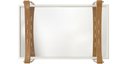 Ver imagem 4 de Bandeja Decorativa Espelhada Tray Alça Couro Marrom - Off White