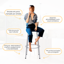 Ver imagem 4 de Kit 2 Banqueta Bistro para Cozinha Junco Cappuccino Àrea Gourmet Balcão Bancada bares Churrasqueira