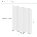 Ver imagem 4 de Kit 4 Placas de Painel Ripado Milão 250cm x 58cm x 3,3mm (Rende 5,8m²) Ecorevest