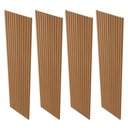 Ver imagem 3 de Kit 4 Placas de Painel Ripado Milão 250cm X 58cm X 3,3mm (rende 5,8m²) Ecorevest 