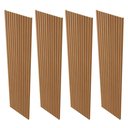 Ver imagem 3 de Kit 4 Placas de Painel Ripado Milão 250cm x 58cm x 3,3mm (Rende 5,8m²) Ecorevest
