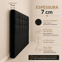 Ver imagem 3 de Cabeceira Casal King Cama Box Estofada Virginia 195 cm Veludo