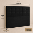 Ver imagem 5 de Cabeceira Casal King Cama Box Estofada Virginia 195 cm Veludo