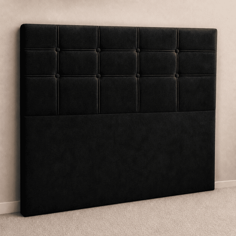Cabeceira Casal King Cama Box Estofada Virginia 195 cm Veludo