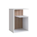 Ver imagem 1 de Mesa de Cabeceira Emovell B131-087 1 Prateleira 8kg 60x40x30cm MDP 15mm Branco/Montana Ff Fosco