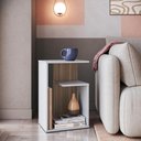 Ver imagem 6 de Mesa de Cabeceira Emovell B131-087 1 Prateleira 8kg 60x40x30cm MDP 15mm Branco/Montana Ff Fosco