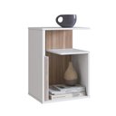 Ver imagem 2 de Mesa de Cabeceira Emovell B131-087 1 Prateleira 8kg 60x40x30cm MDP 15mm Branco/Montana Ff Fosco