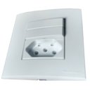 Ver imagem 3 de conjunto para móveis pedras e drywall MarGirius moveis 80x80 1Interruptor duplo Paralelo + 1 tomada