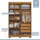 Ver imagem 4 de Quarto Infantil Completo com Guarda-roupa e Beliche Théo Tigus Baby