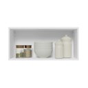 Ver imagem 5 de Armário Aéreo 70 cm 1 Porta Branco/Branco Veludo Lux Madesa