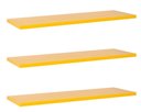 Ver imagem 1 de Kit com 3 Prateleiras 40 X 10cm Suporte Invisivel Cor Amarelo