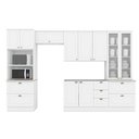 Ver imagem 1 de Cozinha Completa 5 Peças Americana 2 Aéreos 1 Balcão 2 Paneleiros C5p55 Branco