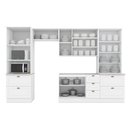 Ver imagem 7 de Cozinha Completa 5 Peças Americana 2 Aéreos 1 Balcão 2 Paneleiros C5p55 Branco