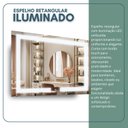 Ver imagem 4 de Espelho Retangular 50cm X 70cm Iluminado Touch Screen Led 3 Cores