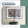 Espelho Retangular 50cm X 70cm Iluminado Touch Screen Led 3 Cores - 7