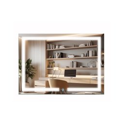 Espelho Retangular 50cm X 70cm Iluminado Touch Screen Led 3 Cores - 1