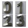 Números Residenciais Em Aço Inox 30cm 3d Caixa Alta - 3