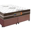 Ver imagem 6 de Cama Box Casal Bipartido Sintético + Colchão Molas Ensacadas Texas Prime Colchões 138cm - Suporta
