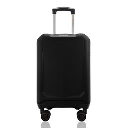 Mala de Viagem Bordo 10kg Abs Rígida Rodas 360º Duplas Cadeado Segredo Gladiador A6mb:preto - 1