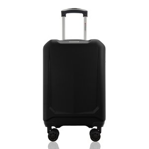 Mala de Viagem Bordo 10kg Abs Rígida Rodas 360º Duplas Cadeado Segredo Gladiador A6mb:preto