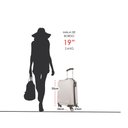 Ver imagem 5 de Mala de Viagem Bordo 10kg Abs Rígida Rodas 360º Duplas Cadeado Segredo Gladiador A6mb:preto