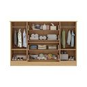 Ver imagem 3 de Cômoda Infantil 125cm 2 Portas com Vidro e 4 Gavetas Pirulito Multimóveis Mp4470 Madeirado/off