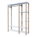 Ver imagem 1 de Guarda Roupa Aberto Closet Moderno Espaço Mdp Branco | Technox