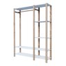 Guarda Roupa Aberto Closet Moderno Espaço Mdp Branco | Technox - 1