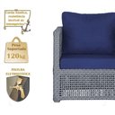 Ver imagem 4 de Mesa e 1 Poltrona Madri Corda Náutica Estofado 10 Trama Prata