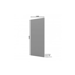 Fechamento de Cozinha Modulado Painel de Edição P/ Belize 240x100x105cm Cinza - Henn - 3