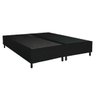 Base para Cama Box King Bipartida 193x203x40cm Ms:suede Preto - 1