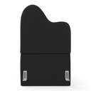 Ver imagem 5 de Cabeceira Orgânica Cama Box Solteiro Sea 90cm com Frame Bouclé Preto - Abmaza