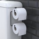 Ver imagem 2 de Porta Papel Higiênico Caixa Acoplada Suporte Preto Arm