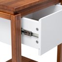 Ver imagem 5 de Mesa de Cabeceira 1 Gaveta e 1 Prateleira em Madeira Maciça e MDF Craft Branco