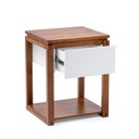 Ver imagem 4 de Mesa de Cabeceira 1 Gaveta e 1 Prateleira em Madeira Maciça e MDF Craft Branco