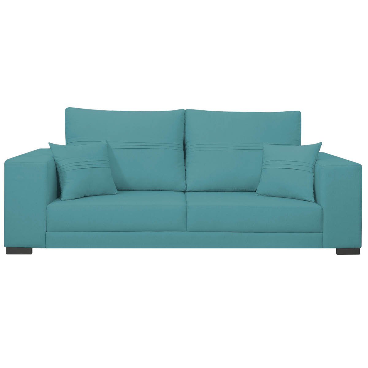 Sofá 2 Lugares Madri Suede Amarena Móveis Sofá 2 Lugares Sofás Azul