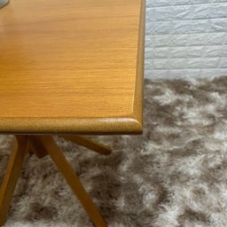 Mesa X de Madeira Maciça 80x80 Mel - 4