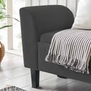 Ver imagem 3 de Recamier Bau Malibu 1,20m Suede Grafite - Inova Decor Inova Decorações