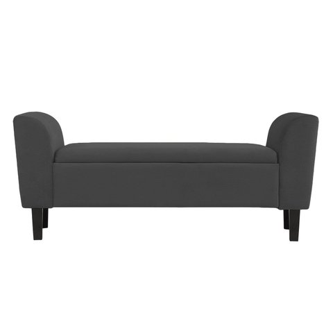 Recamier Bau Malibu 1,20m Suede Grafite - Inova Decor Inova Decorações
