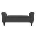 Ver imagem 1 de Recamier Bau Malibu 1,20m Suede Grafite - Inova Decor Inova Decorações