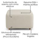 Ver imagem 7 de Poltrona Modular e Puff Block Pes Madeira Courino Tcs 725 Moll